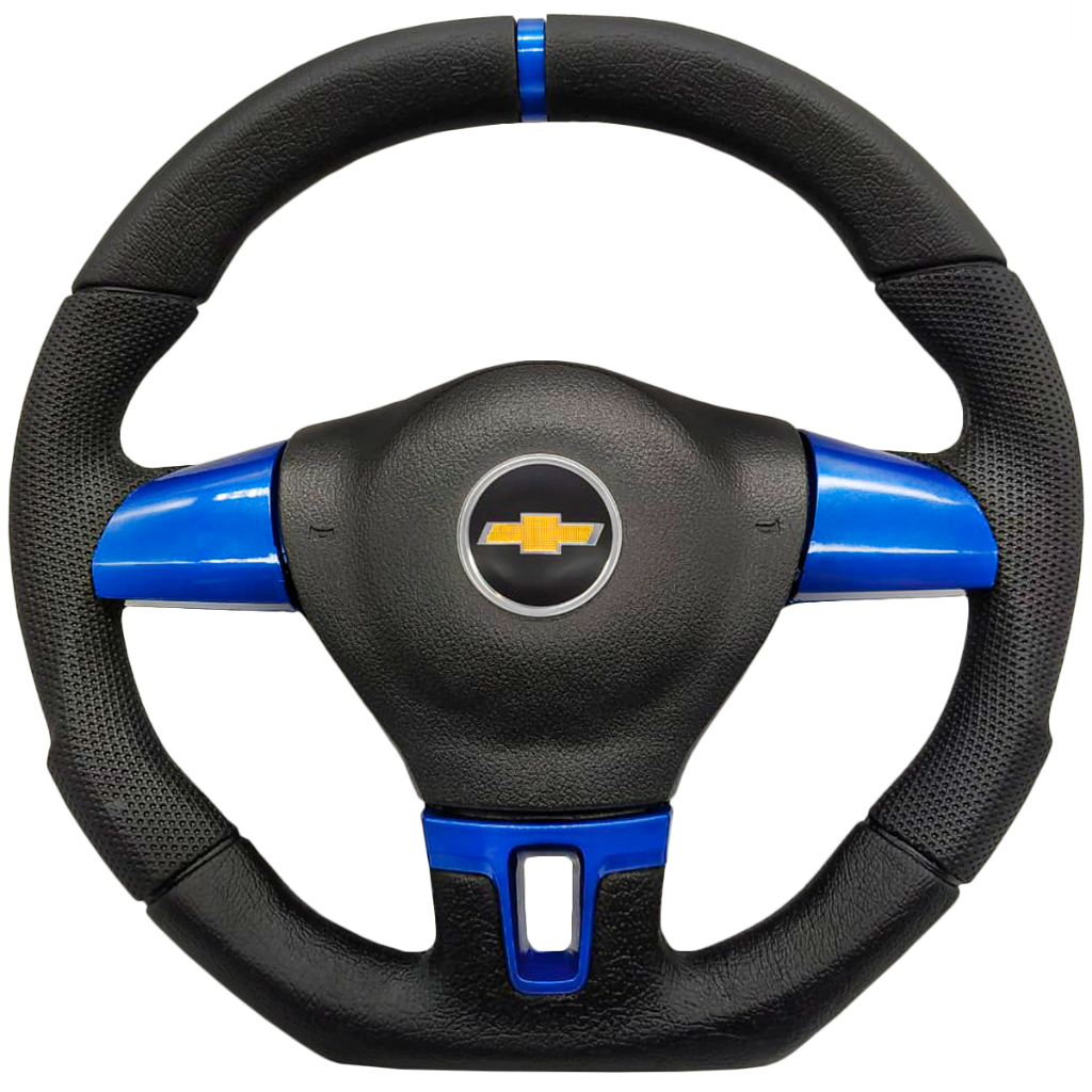 VOLANTE ESPORTIVO JETTA MKR AZUL MUSTANG CHEVETTE CORSA CELTA PRISMA OPALA ZAFIRA.