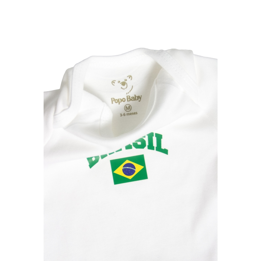 Body 100% algodão Brasil confortavel Bebe