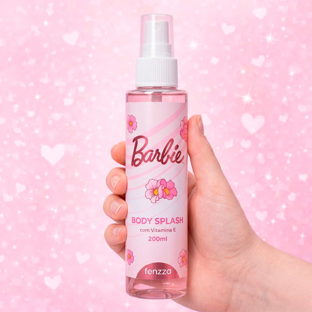 Body Splash Fenzza 200ml Perfume Feminino Suave com Vitamina e Fragrância Delicada