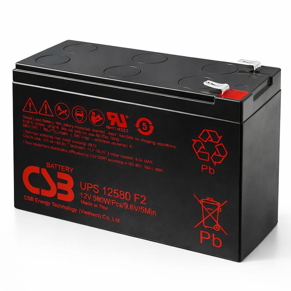Bater!a 12580 12V Para Nobreak, CFTV, UPS, Alarmes