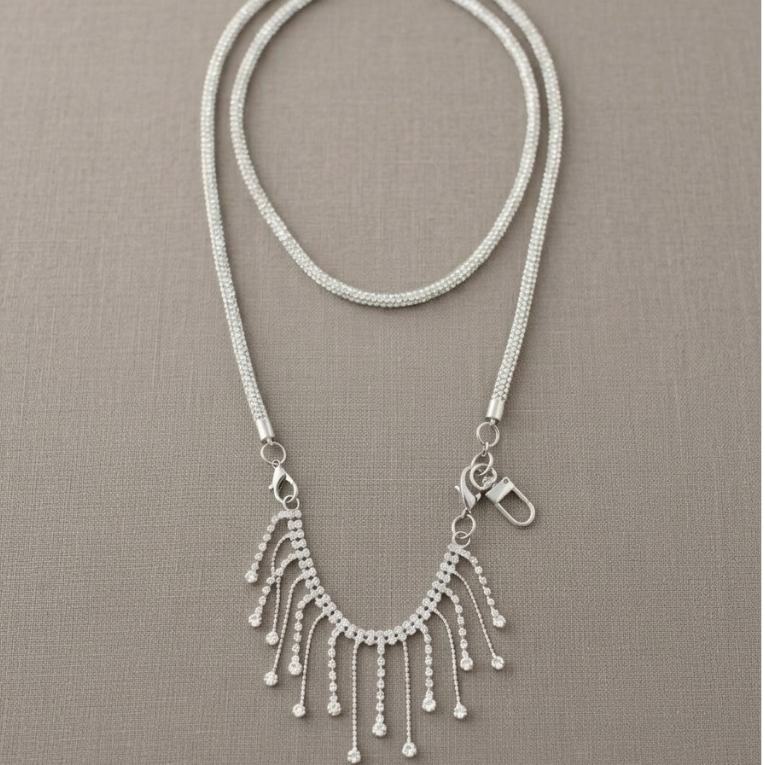 Cordão Alça Celular Luxo Brilhante Transversal Ombro Phone Strap Com Franja Universal Antiqueda Festa Presente