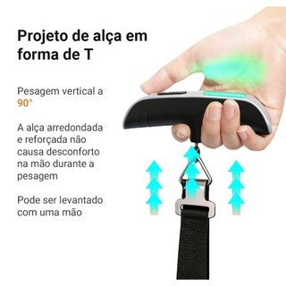 🔥Balança Digital Portátil ABS + Aço Inox Alta Precisão Cozinha Viagem