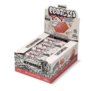 Protein Bites - Barras De Wafer Com Whey Protein - Zero Açúcar Adicionado - Atomic labs - Novos Sabores em Oferta na Shopee