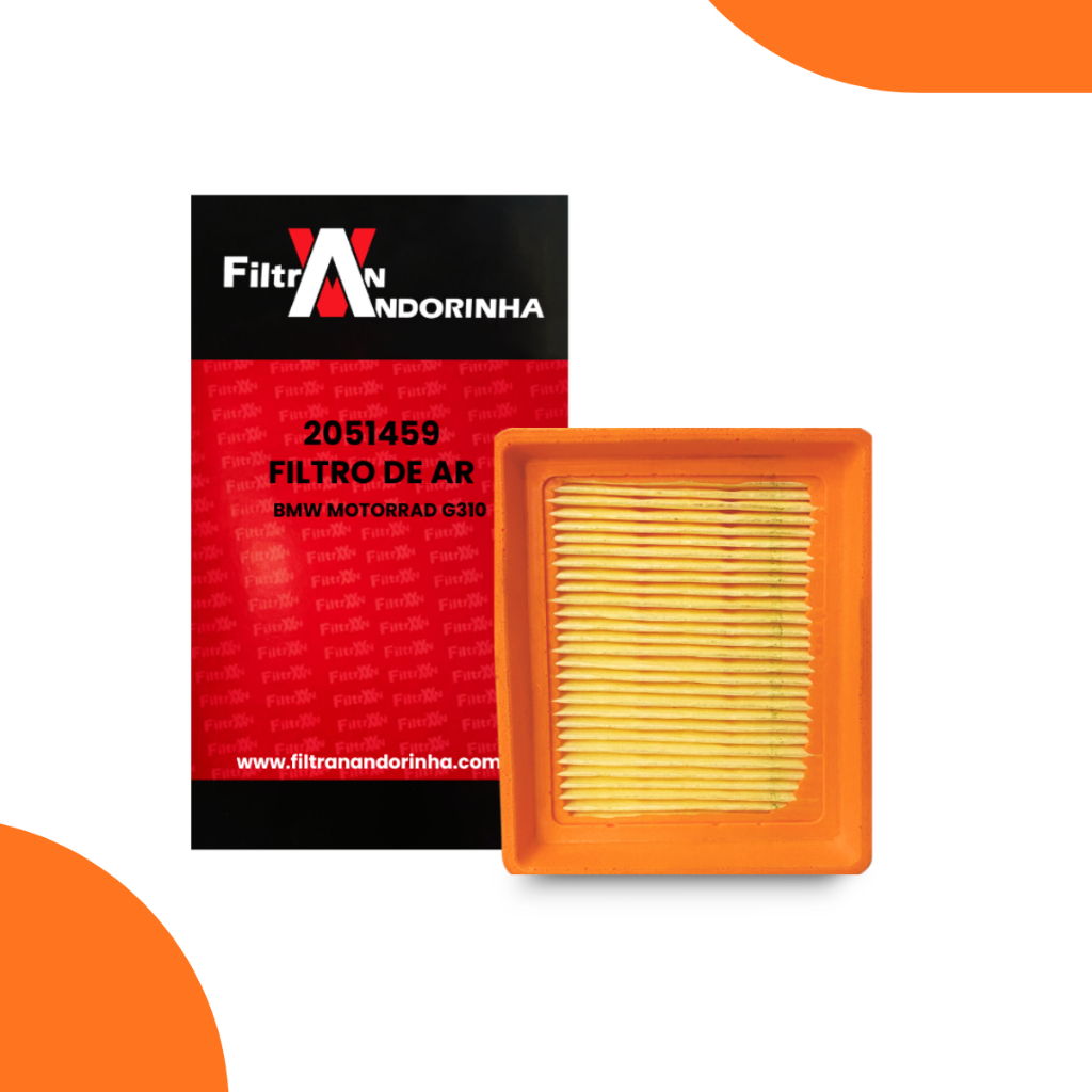 Elemento Filtro De Ar BMW G310 / GS1 / CYL 2017 Em Diante Motorrad Filtran Andorinha