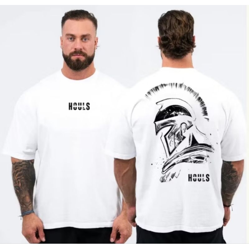 Camiseta Masculina Streetwear Oversized Estampa Costas Espartano Academia Confortável Casual Premium