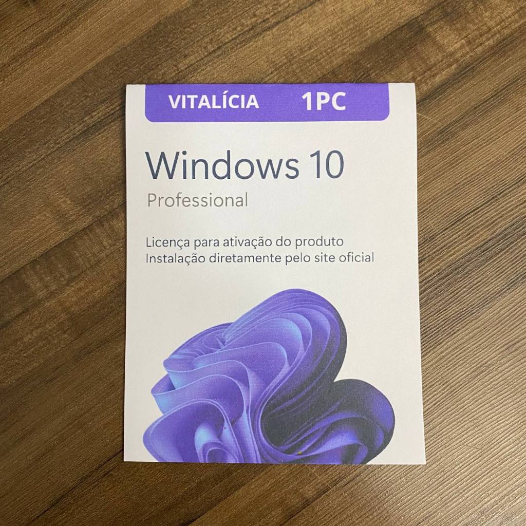 Windows 10 Pro | Cartão de Ativação | Sistema Operacional | Licença Física