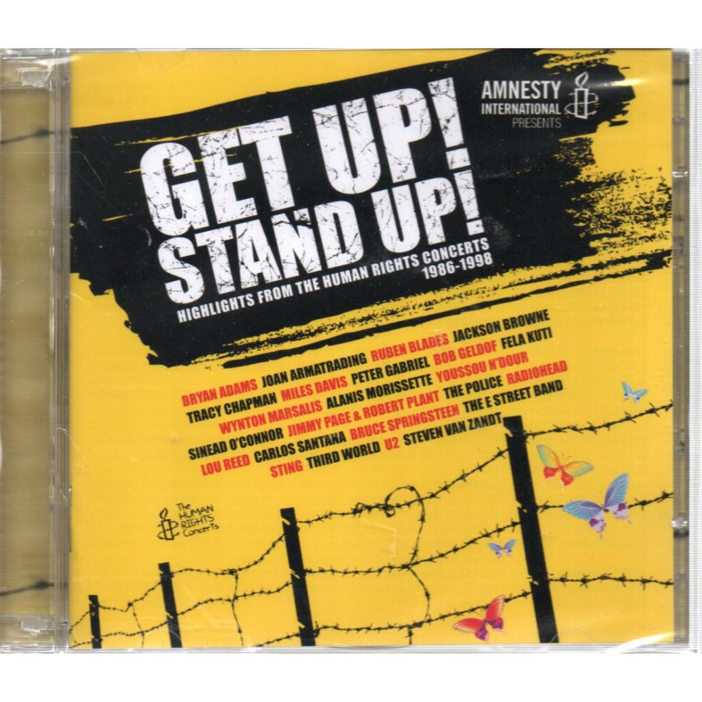 CD GET UP! STAND UP! AMNESTY ( DUPLO LACRADO ) ALANIS / PETER GABRIEL / RADIOHEAD / THE POLICE / LOU REED / U2 / SINEAD