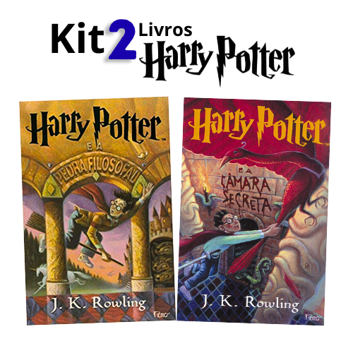 Kit 2 Livros - Harry Potter e a Pedra Filosofal: 1 + Harry Potter e a Câmara Secreta: 2