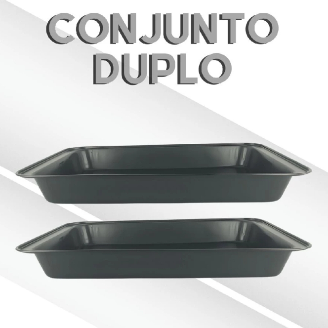 1/2 Forma Assadeira Antiaderente Bolo Torta Aves Massa Teflon