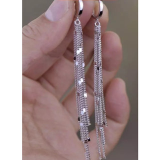 ✨ Brinco Cascata Prateado Elegante
