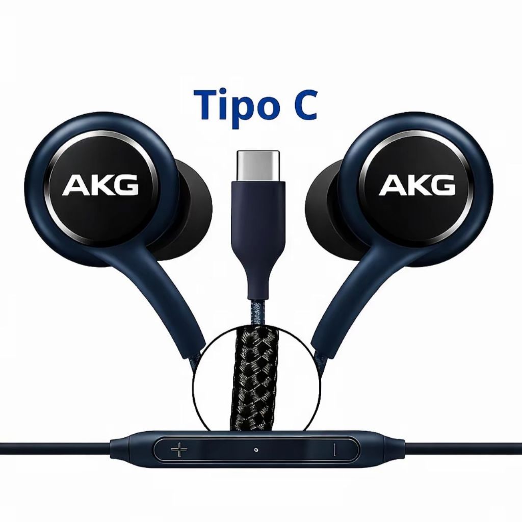 Fone de Ouvido Tipo C com Microfone Alta Qualidade Atende Chamadas S24 S23 M53 A33 A53 A54 A72 A73