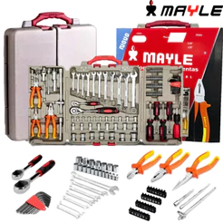Jogo De Ferramentas Profissional De 110 Pcs + Maleta Mayle