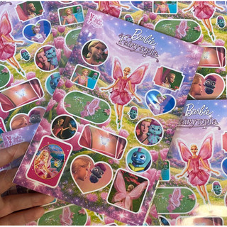 Cartela de adesivos Barbie Fairytopia com 14 adesivos - Julia Artes