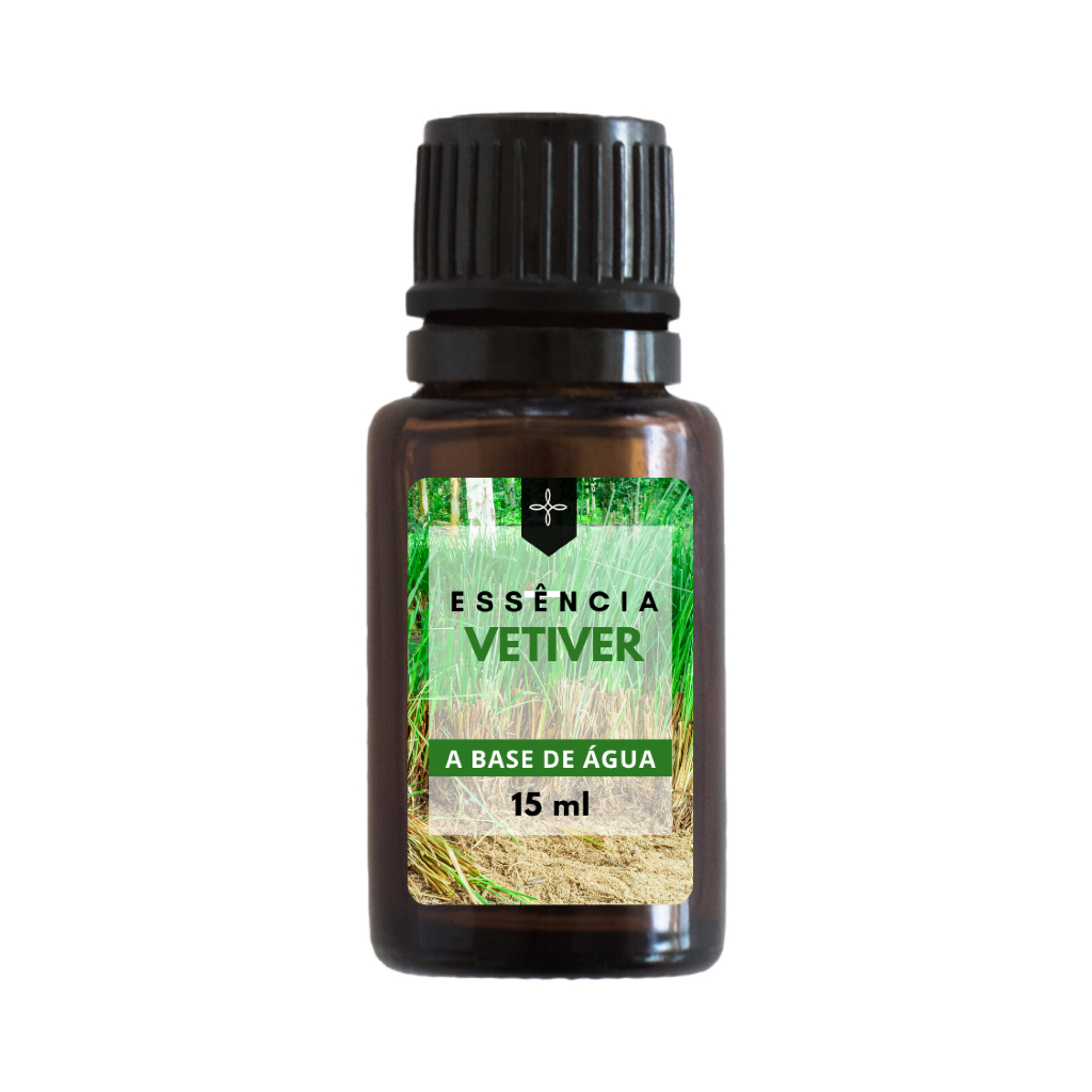Essência Vetiver 15ml Base Água para Difusor e Umidificador Aroma Amadeirado Premium