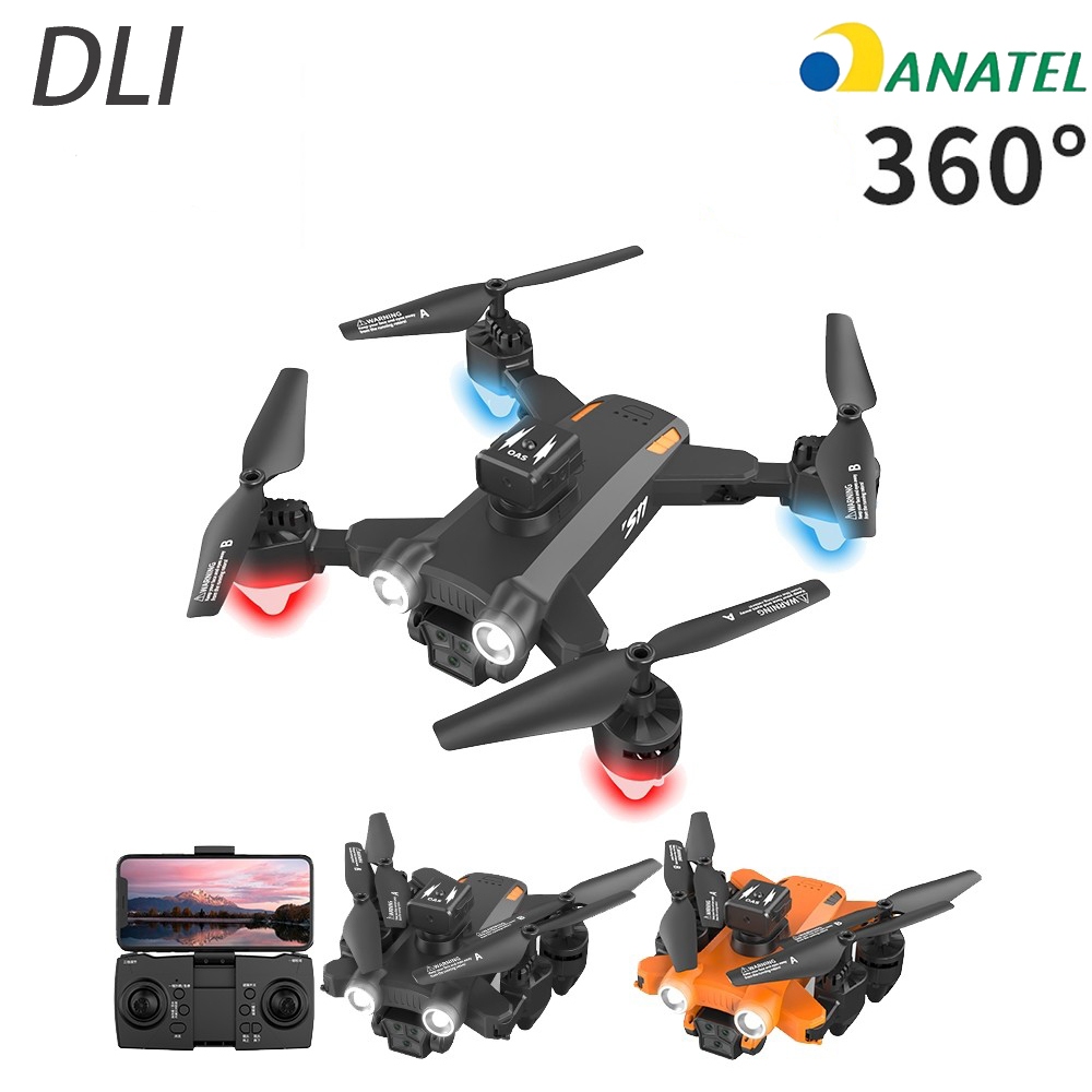 DLI 2026 Nova 4K Dual Camera Profissional Quadricóptero RC 360° Rolling Com Anatel
