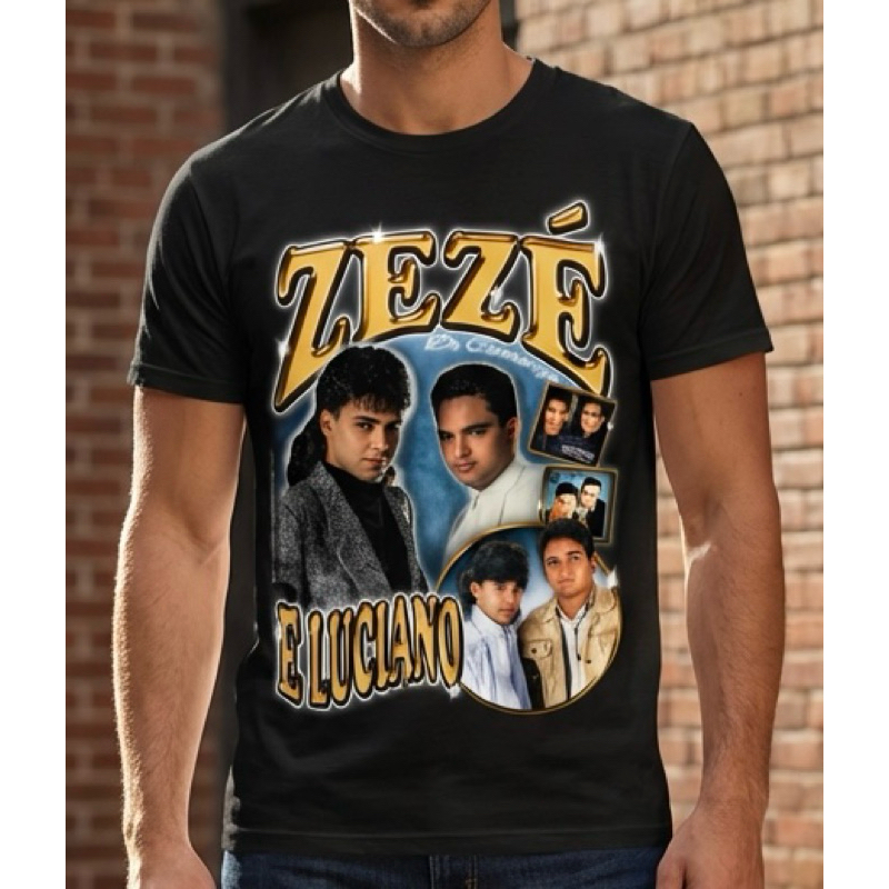 Camiseta Algodão Zezé Di Camargo E Luciano