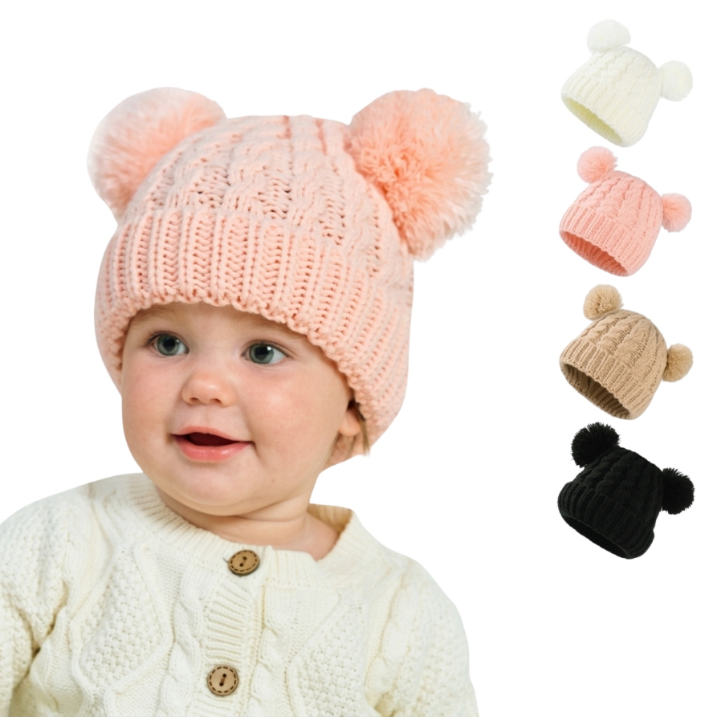 Touca Toca Gorro Infantil Bebê RN Inverno Frio Forrada Menina Menino