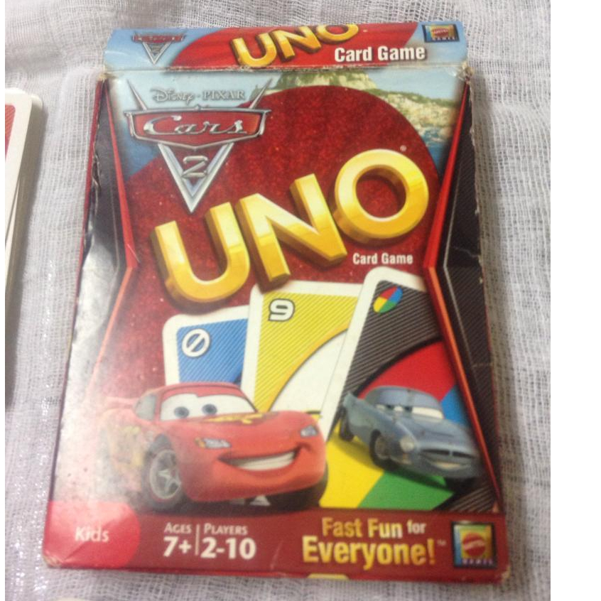 BARALHO UNO CARS 2 MATTEL VINTAGE DISNEY PIXAR ANTIGO