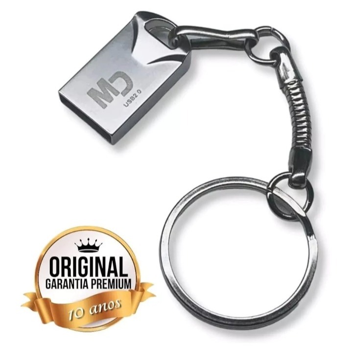 Mini Pendrive original 8GB/32GB/64GB/128G Modelo Chaveiro Metal Usb 2.0
