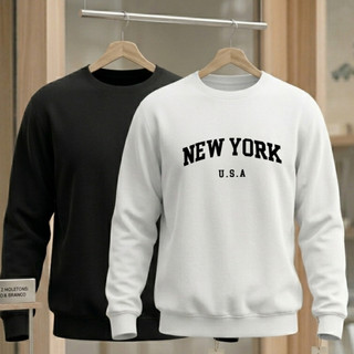 Kit moletom masculino feminino capote blusa de frio casaco blusão tendencia promoção preto branco liso gola estampado
