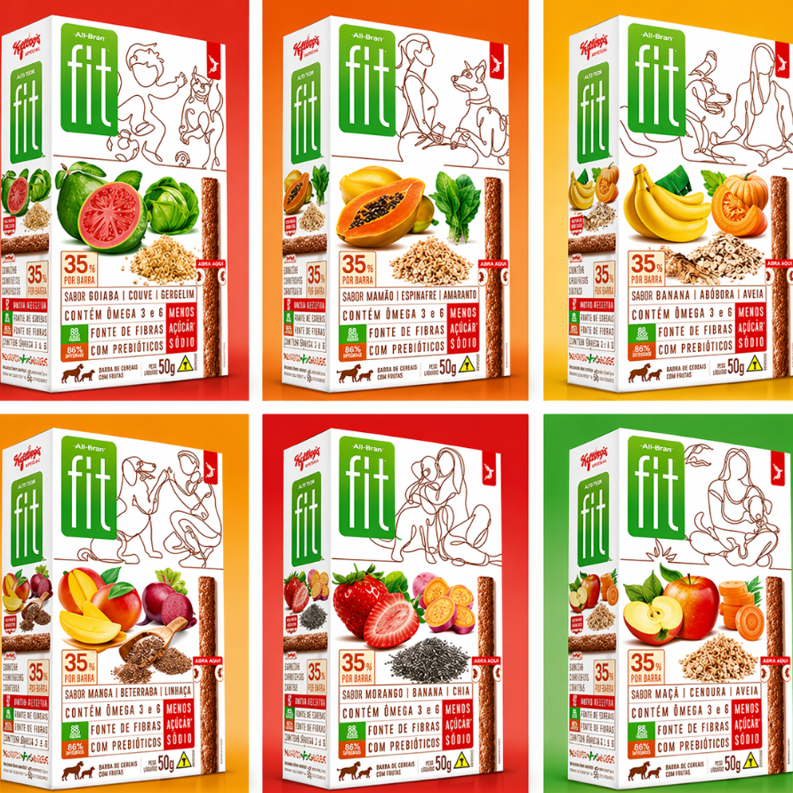 Spin Pet Petisco Saudável Stick para Cães Kit 6 Sabores Banana, Maçã, Morango, Manga, Goiaba e Mamão