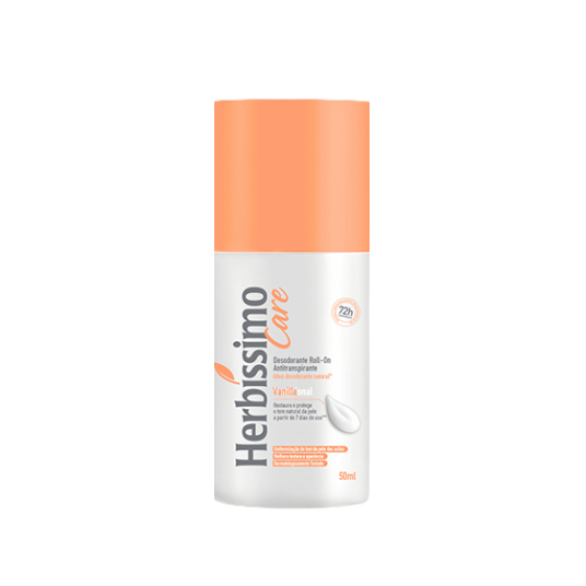 Desodorante Roll-On Antitranspirante Herbíssimo Care Vanilla 50ml