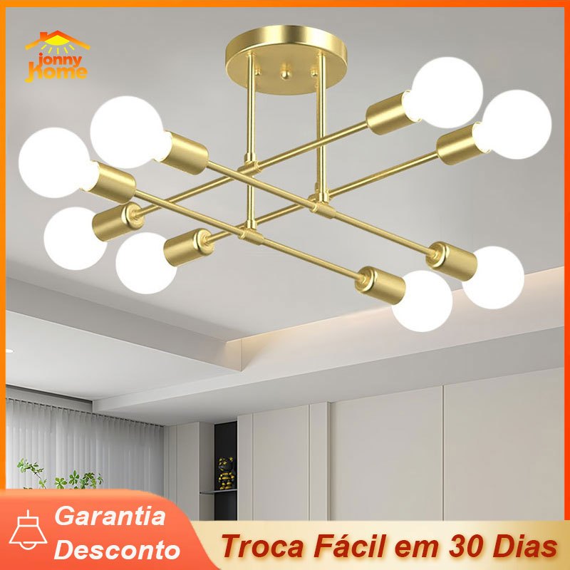 Lustre Para Sala De Jantar Lustre De Teto Nórdico Para Sala Quarto Iluminação Decorativa