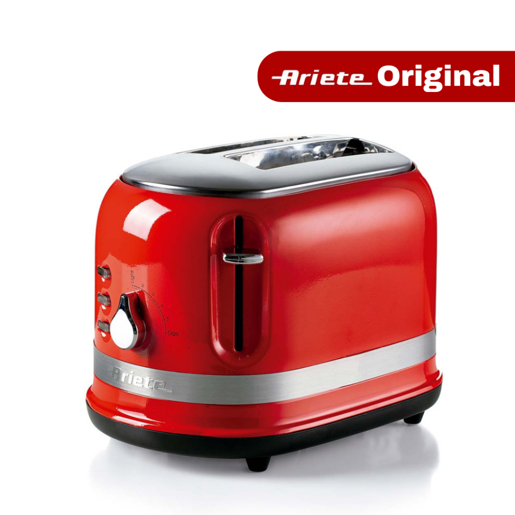 Torradeira Elétrica Para 2 Fatias Moderna Vermelha 220V - Ariete Original