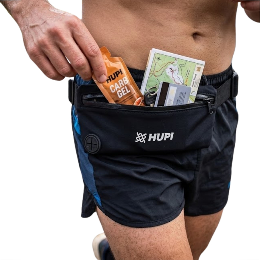 Pochete Slim Hupi Running Fit Preta Masculina Feminina Academia Ciclismo E Maratona Alta Qualidade