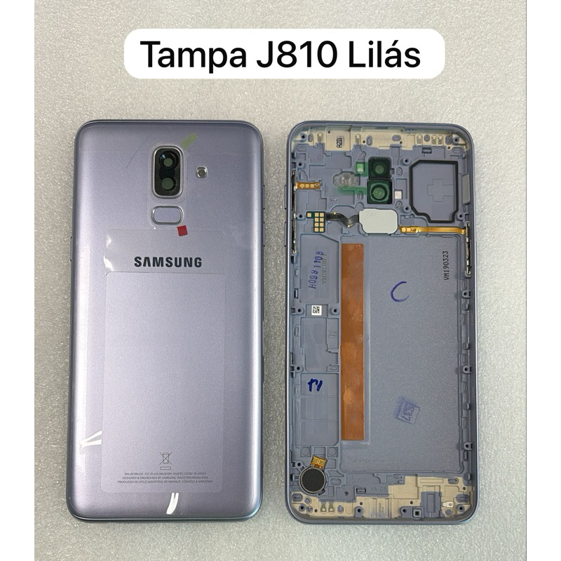 Tampa Traseira da Bateria OEM Samsung SM-J810 Galaxy J8 Lilás OEM S/GAVETA DE CHIP