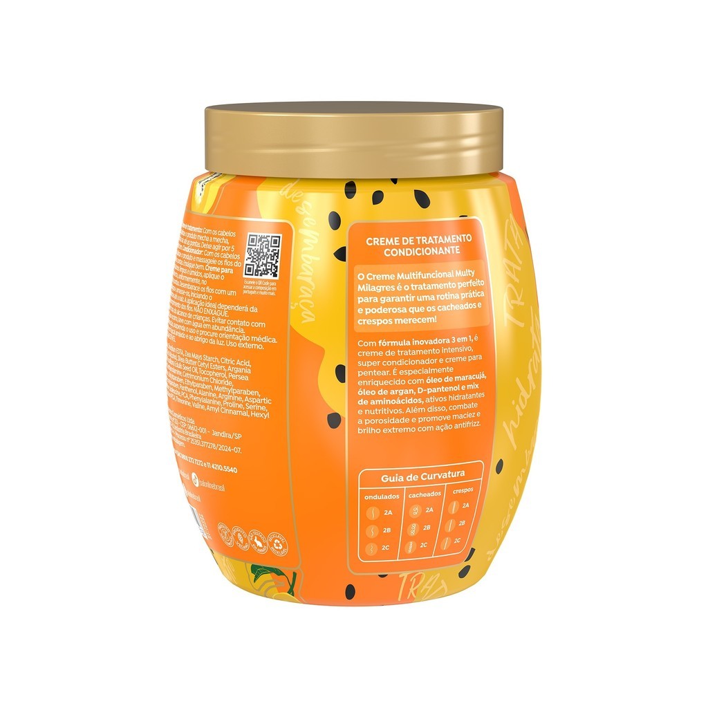 Kit Multy Creme de Tratamento + Óleo Reparador Condicionante Maracujá · foto 2