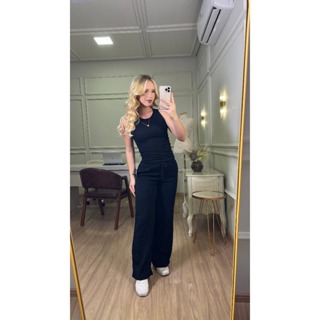 Regata Feminina Canelada Premium Gola Redonda Slim Verão Elegante Frete Grátis Básica Lisa Casual em Oferta na Shopee