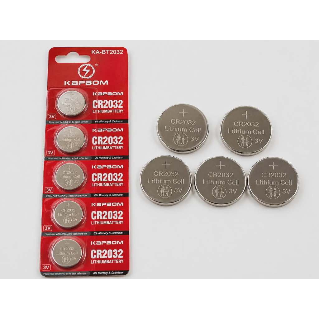 Bateria CR2032 Kit Com 10 Un Kapbom Alta Duração 3 Volts [3V]