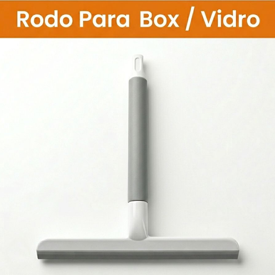 Rodo Box Banheiro Vidro Rodinho Silicone Limpa Janelas Espelhos E Pia Multiuso Premium Não Risca