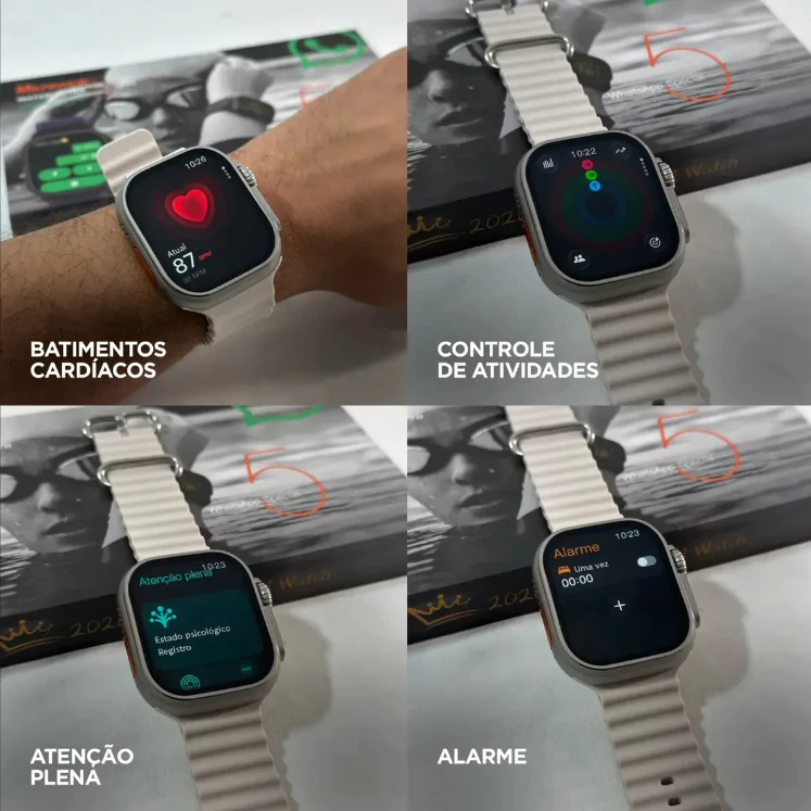 Smartwatch 2026 Ultra 5 Pro Amoled à Prova D'água — foto 4