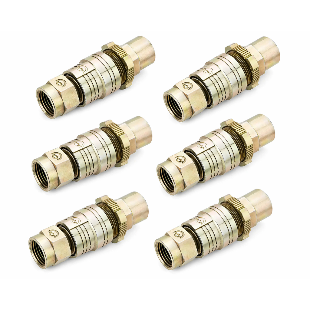 Kit 6 Engate Rápido Com Trava M16 X 1.5mm Carreta Caminhão MÃO AMIGA