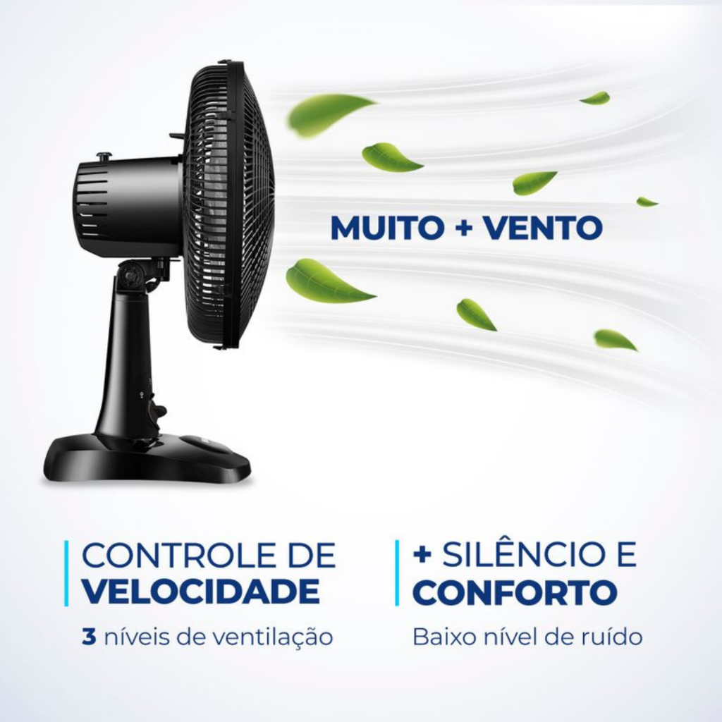 Ventilador 127v Mondial Super Power 30cm 6 Pas 3 Velocidades