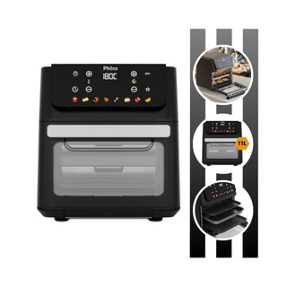 Air Fryer Oven Capacidade de 11L Com 8 Funções, Visor Glass, Potência de 1800W PAF11B Philco
