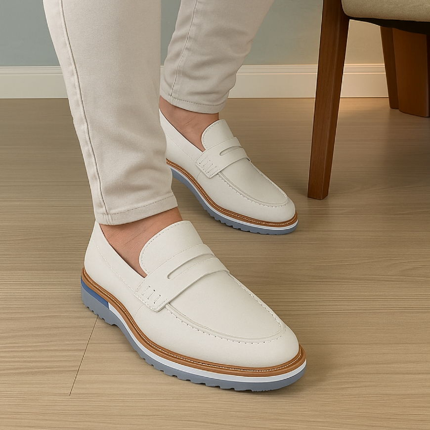 Sapato Masculino Loafer Tratorado Premium Classic Alta Qualidade Conforto Estilo Casual Social