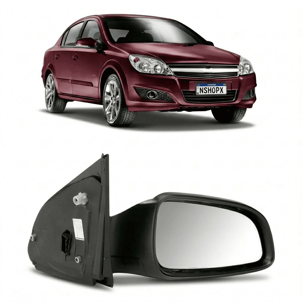 Retrovisor Vectra 2006 2007 2008 2009 Espelho Elétrico Preto