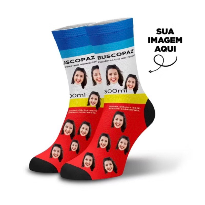 meia personalizada ,  você customiza nós fazemos! envio rápido!