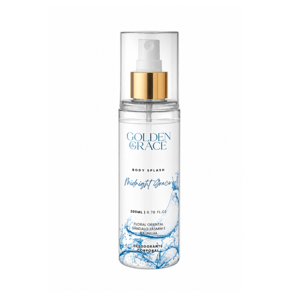 Body Splash Midnight Grace – Golden & Grace - Body Splash Feminino - 200ML