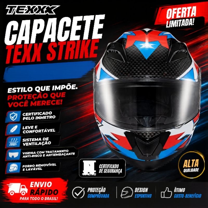 CAPACETE TEXX STRIKE RIDE