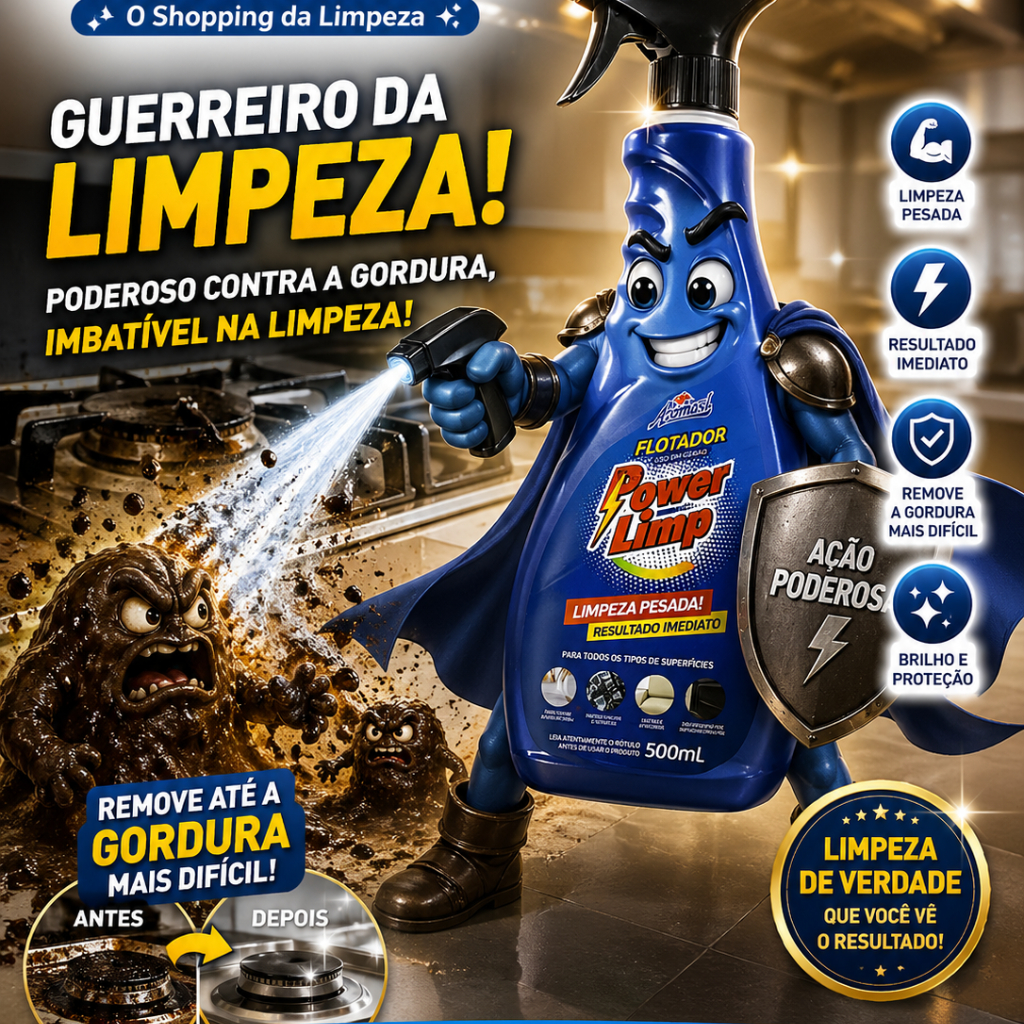 LIMPEZA PESADA DE VERDADE! Flotador Power Limp Aromasil 500ML Remove Sujeira Difícil