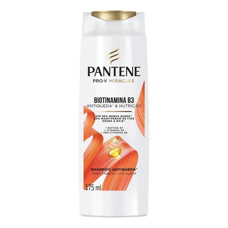 Shampoo Pantene Biotinamina B3 Anti-Queda & Nutrição 175ml
