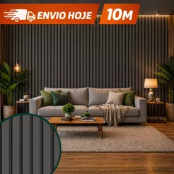 Papel De Parede Ripado Preto Ripas De Madeira Preta Lavável 3d Sala Quarto Autocolante Texturizado