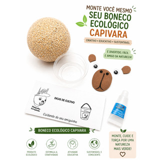 Boneco Ecológico Para Montar Capivara