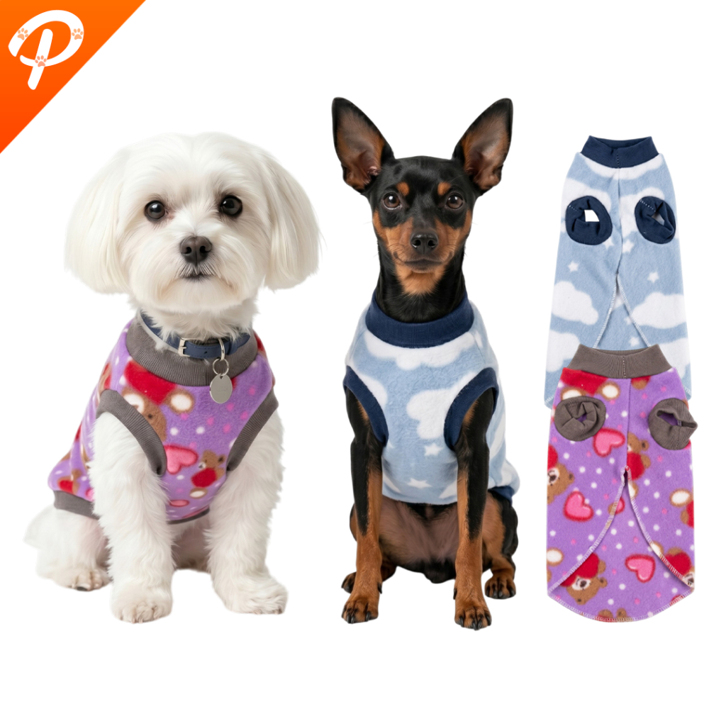 2 Roupinhas Soft Inverno para Cachorro Pet Pequeno Porte a Grande Porte Roupa Inverno Soft