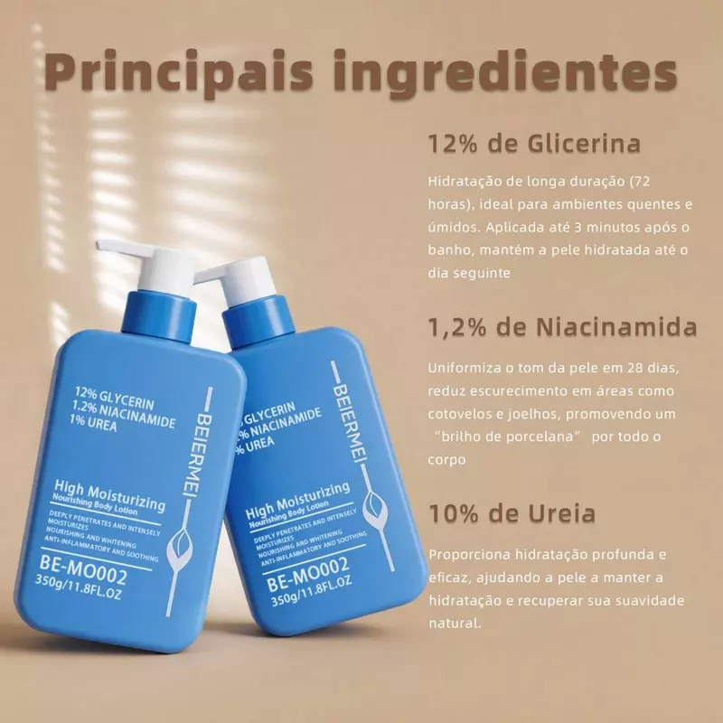Loção Hidratante Corporal Beiermei de longa duração 350ml — foto 4