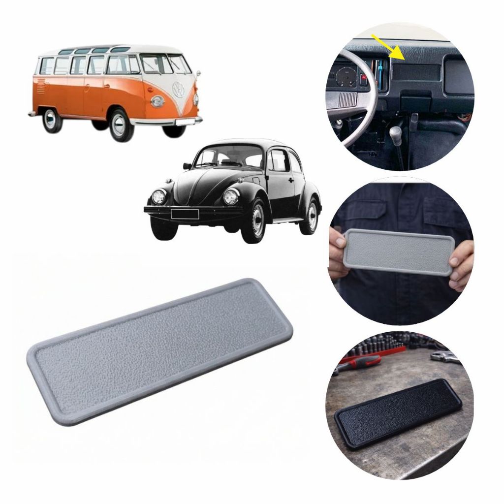 Tampa Cega para painel de rádio Para Fusca e Kombi Carat Clipper Teto Alto